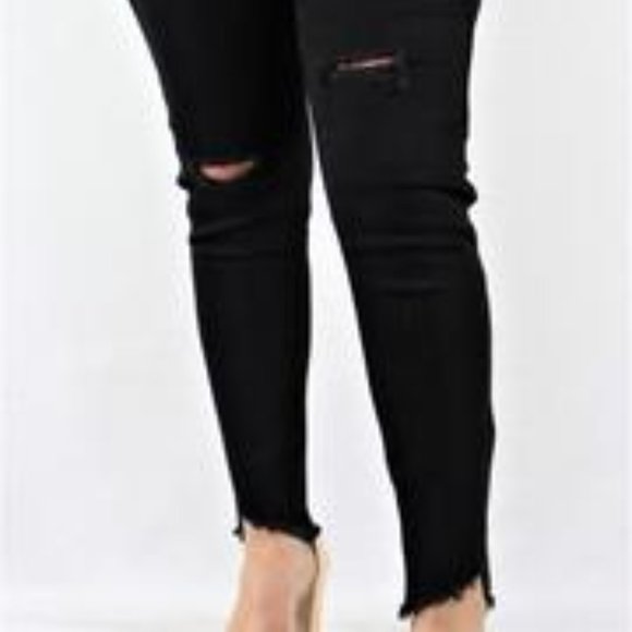 🔴NOT FOR SALE🔴Plus Size Black Ripped Jeans - Picture 3 of 5